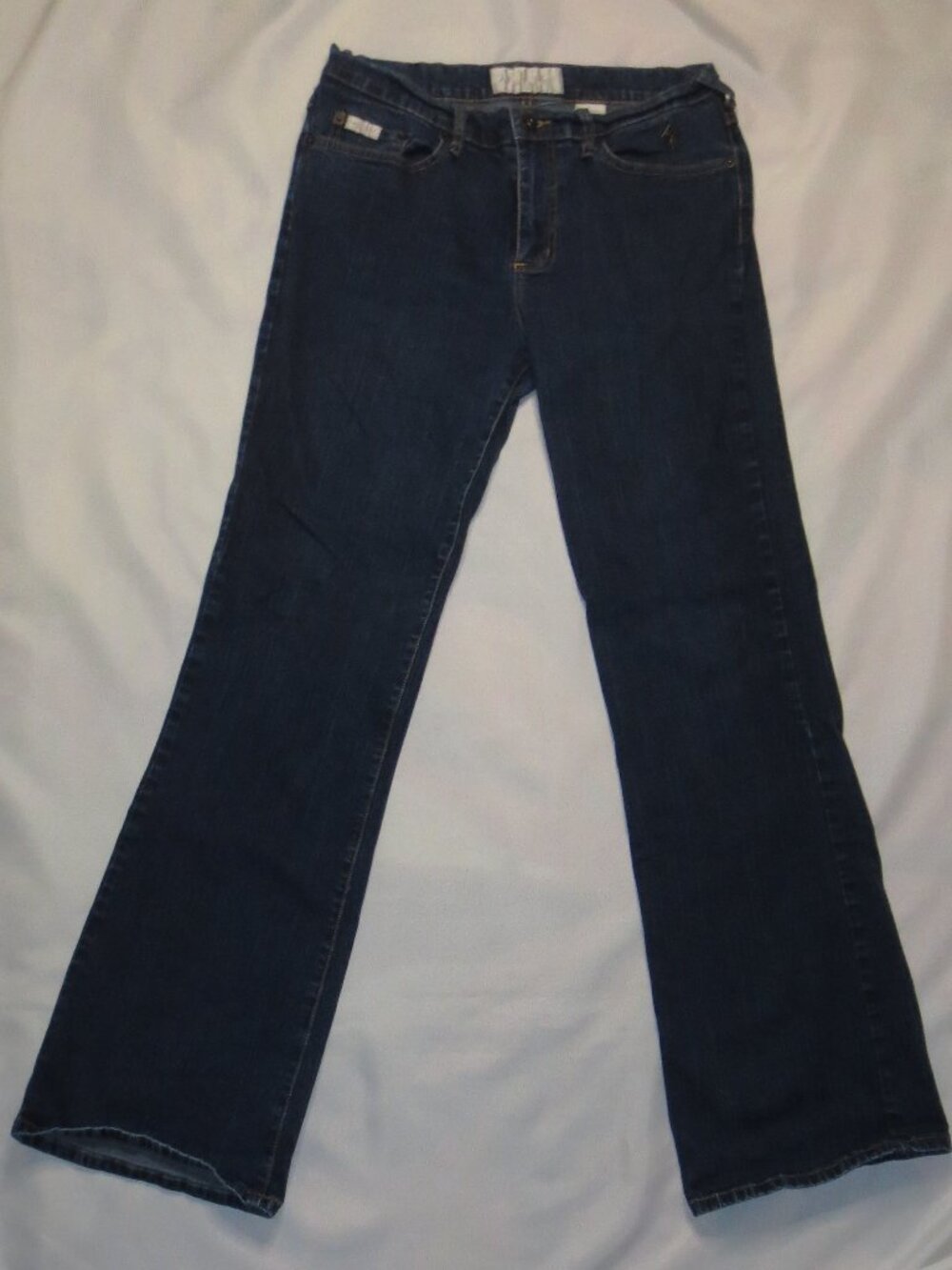 BABY PHAT juniors JEANS blue Y2K metal cat DENIM womens MID-RISE SIZE 11